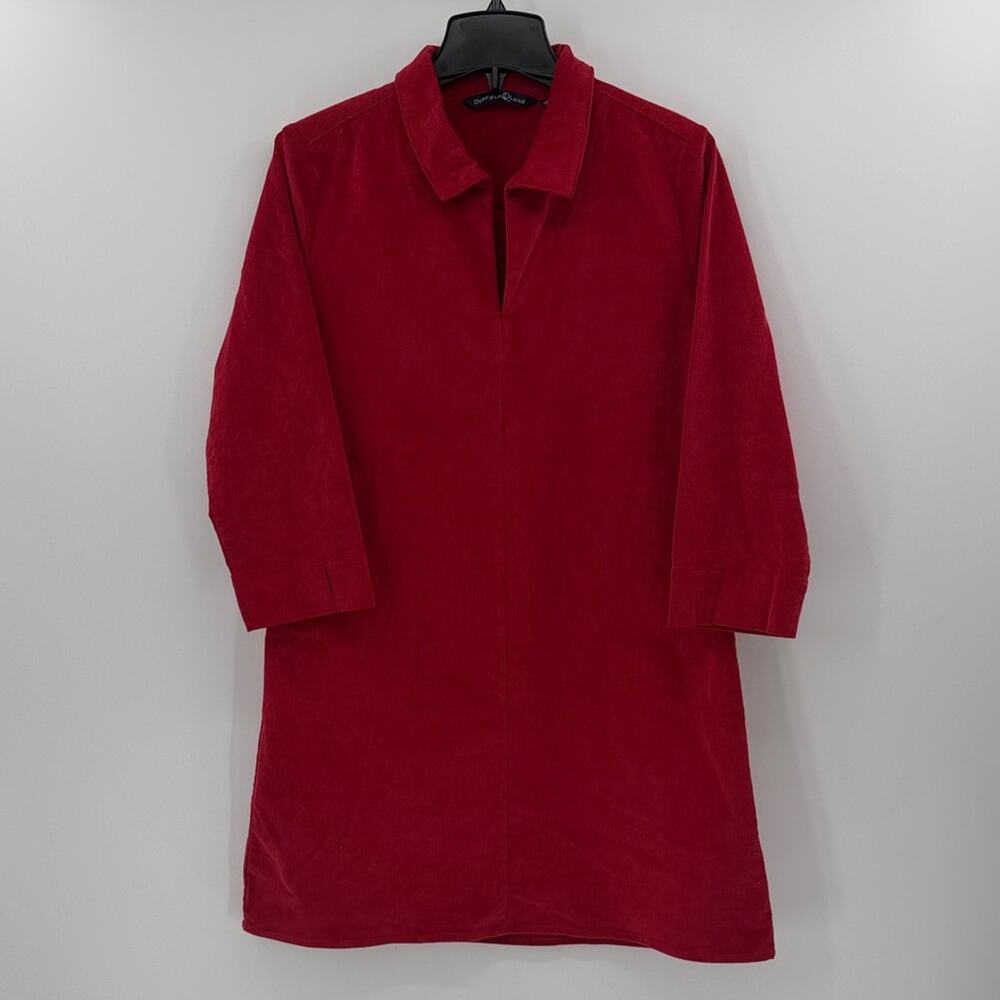 Duffield Lane Women's Victoria Dress - Red Corduroy - Medium
